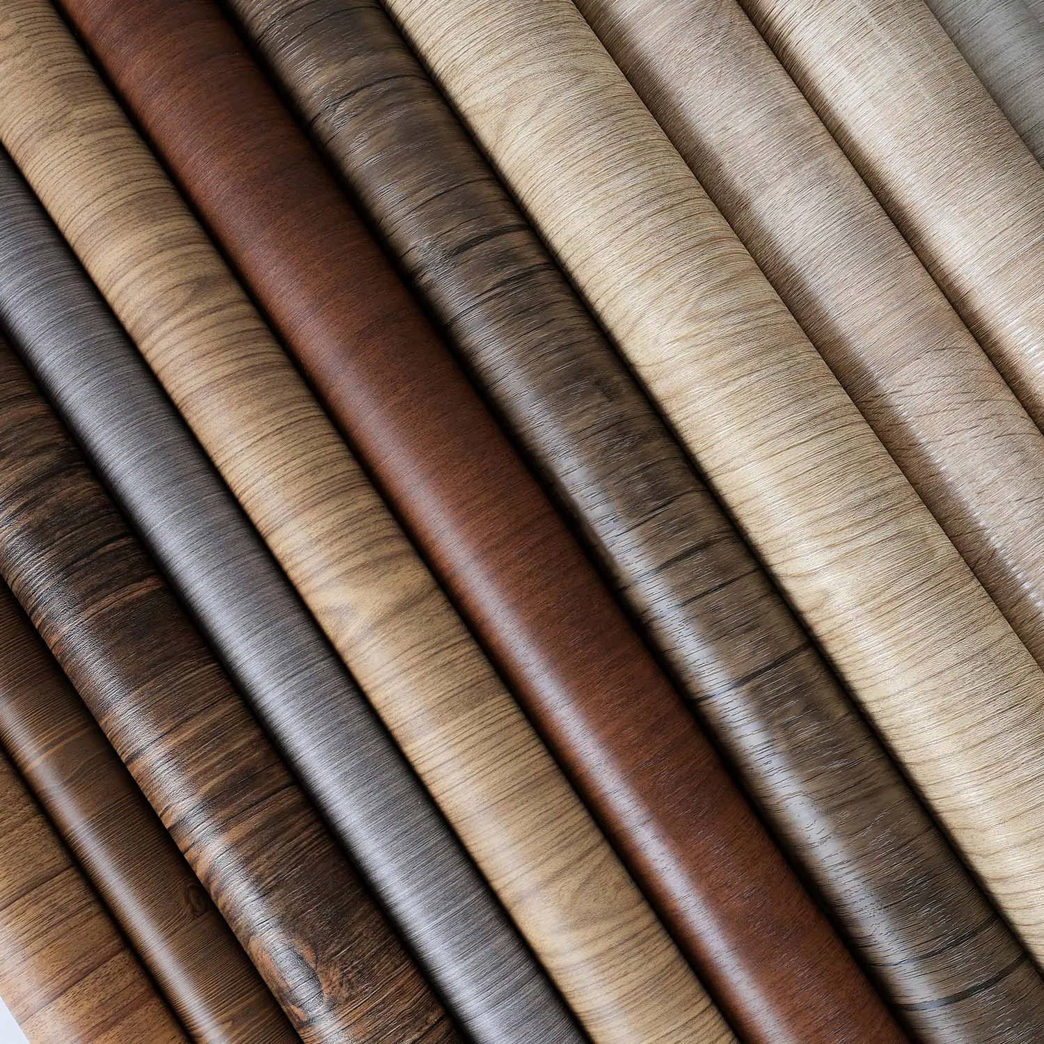 Wooden Texture PVC Decorative Film Indoor Living-Room Cupboard Wood Color Printing Calendating Membrane Film PVC for Furniture