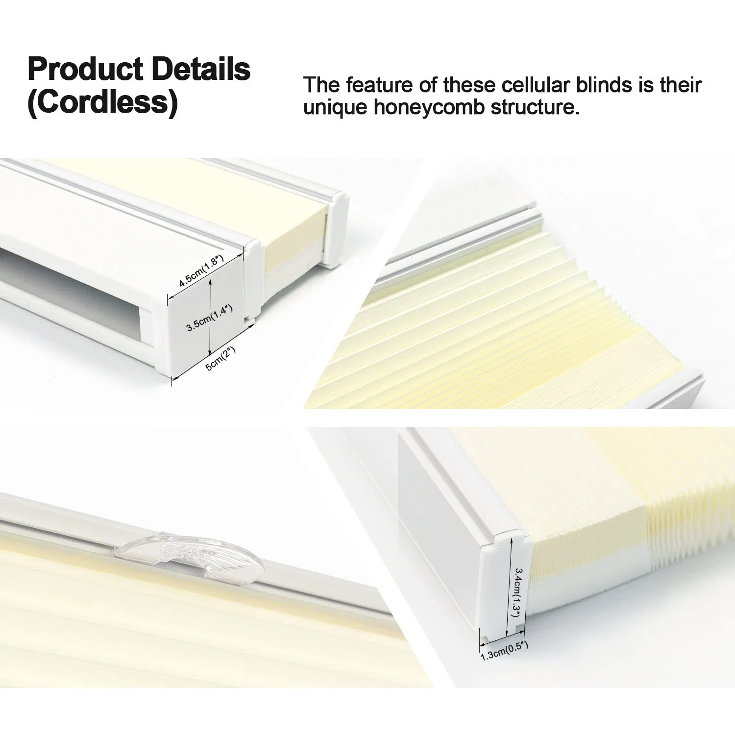 Wholesale Top Down Bottom up Honeycomb Shades Cellular Blinds for Windows Cordless Custom