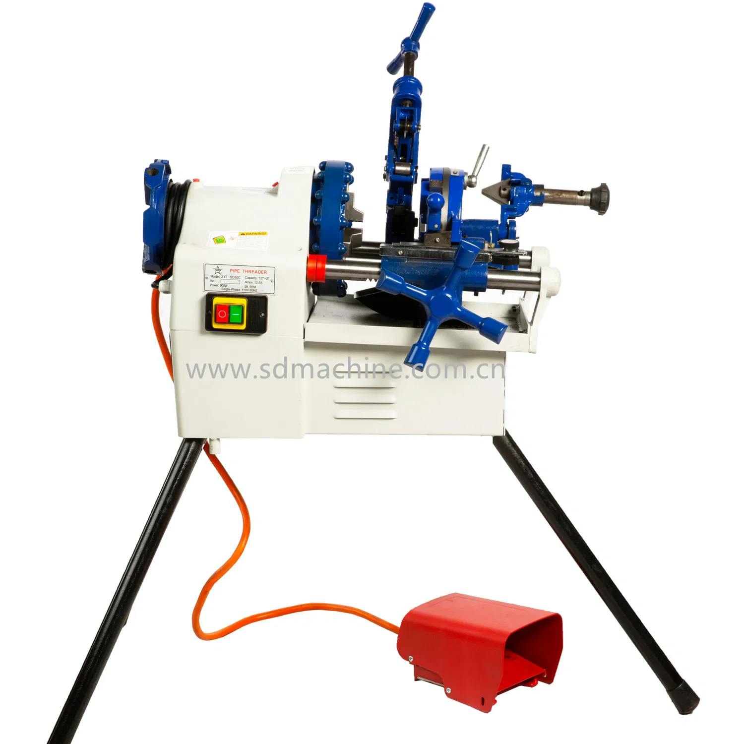 2" Steel Pipe Threading Machine For Galvanized Pipe/ MS Pipe/Stainless Steel Pipe