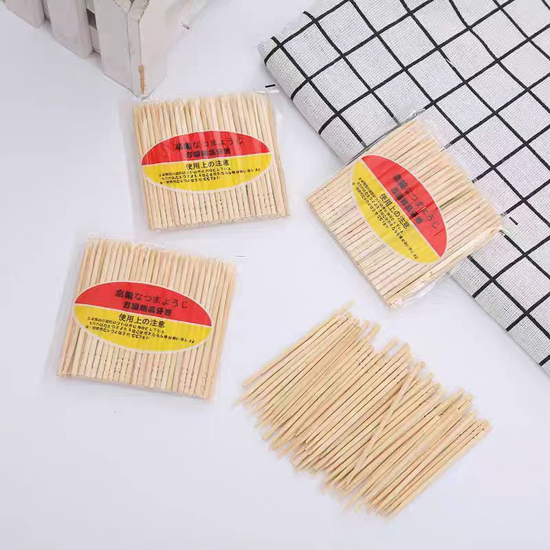 Natural Color A Grade Factory Direct Sale Price Bamboo Toothpick Customize