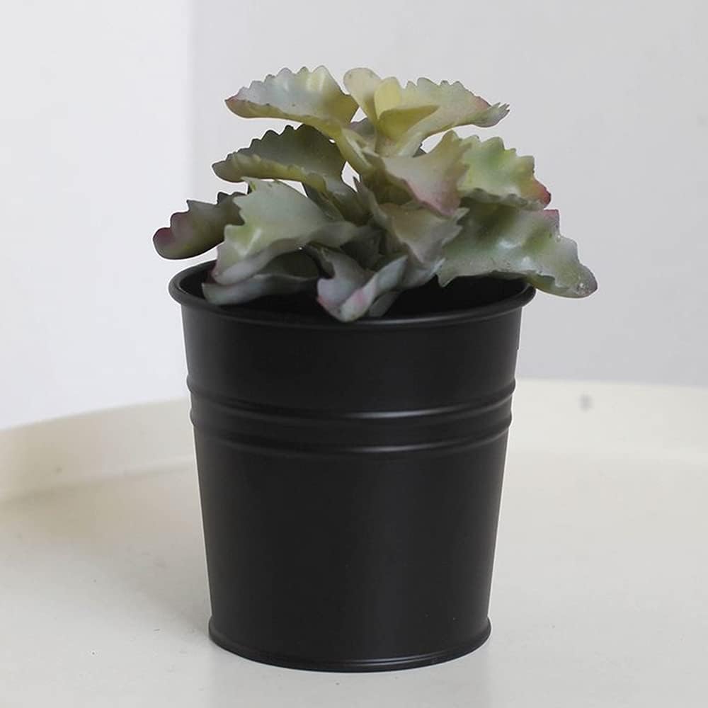 Ведро-кашпо металлическое подвесное для цветов