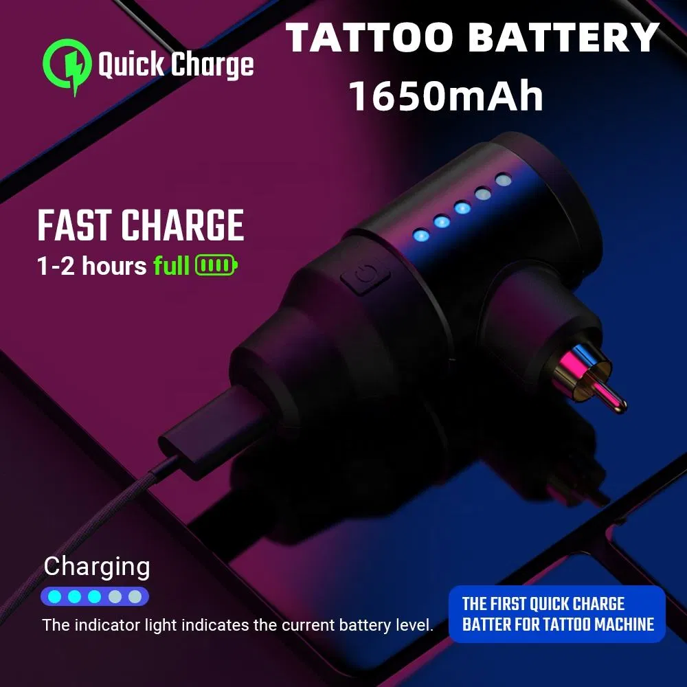 Tattoo Power Supply Wireless Battery Chargeable DC/RCA