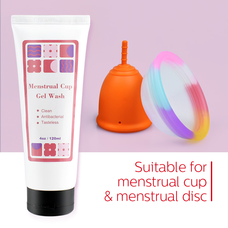 Furuize Natural Menstrual Cup Gel Cleaner Unscented Gel Sterilizer Wash for Silicone Period Discs