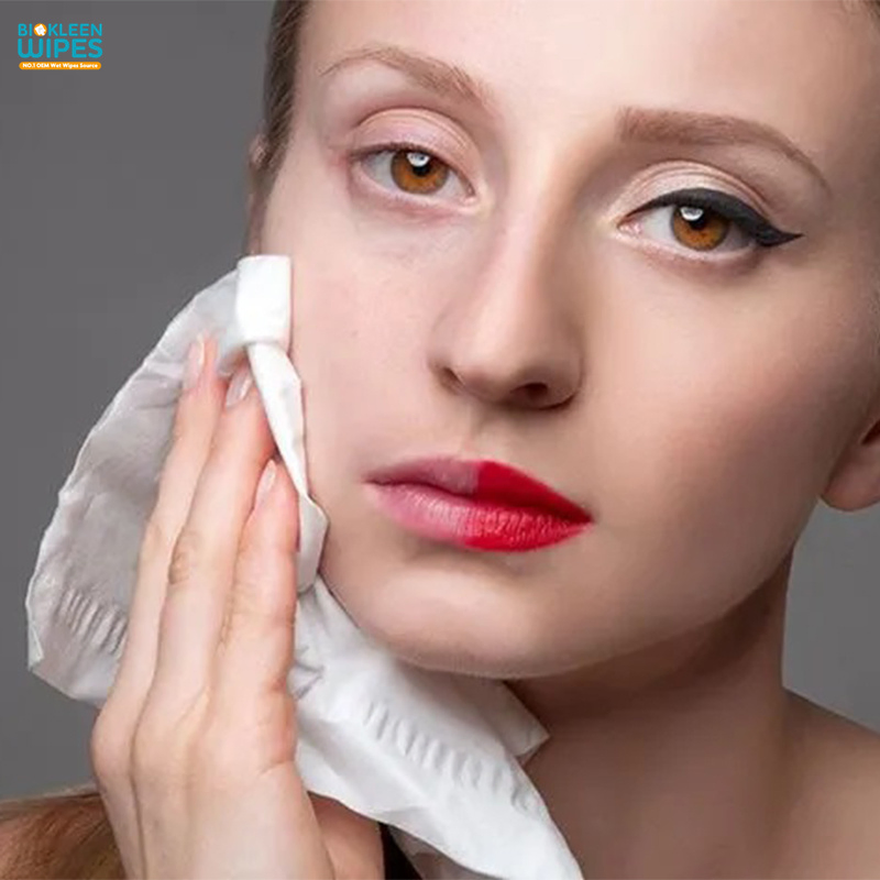 Biokleen Custom Logo Non-Woven Aloe Vera Makeup Remover Cleansing Face Wet Wipes