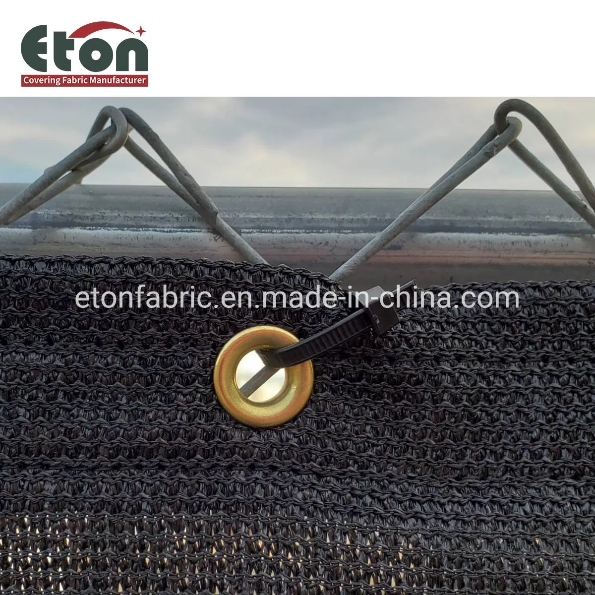 Polyethylene 4X50FT Plastic Privacy Shade Net with Cable Ties