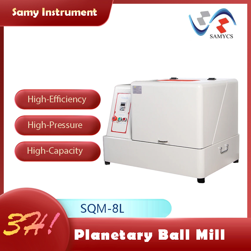 Samy Sqm-8L Large Planetary Ball Mill, Ceramic & Metal Crushing Processing Equipment