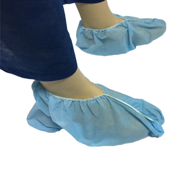 Disposable Thicken Material Nonwoven PVC Dotted Non-Skid Shoe Cover for Personal Protection