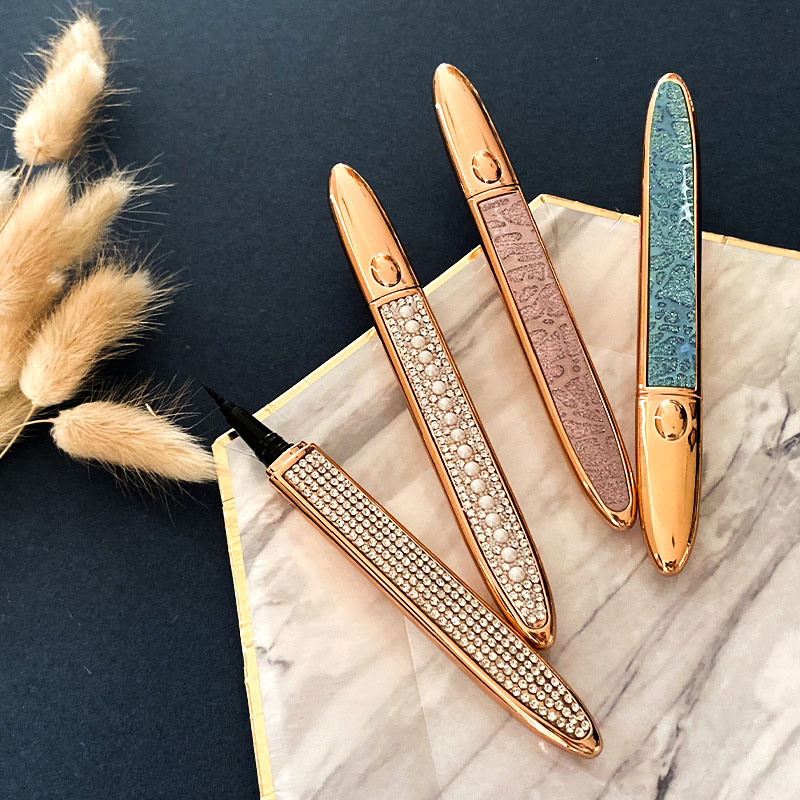 Wholesale Rose Gold Diamond Fashion Eyeliner Pen