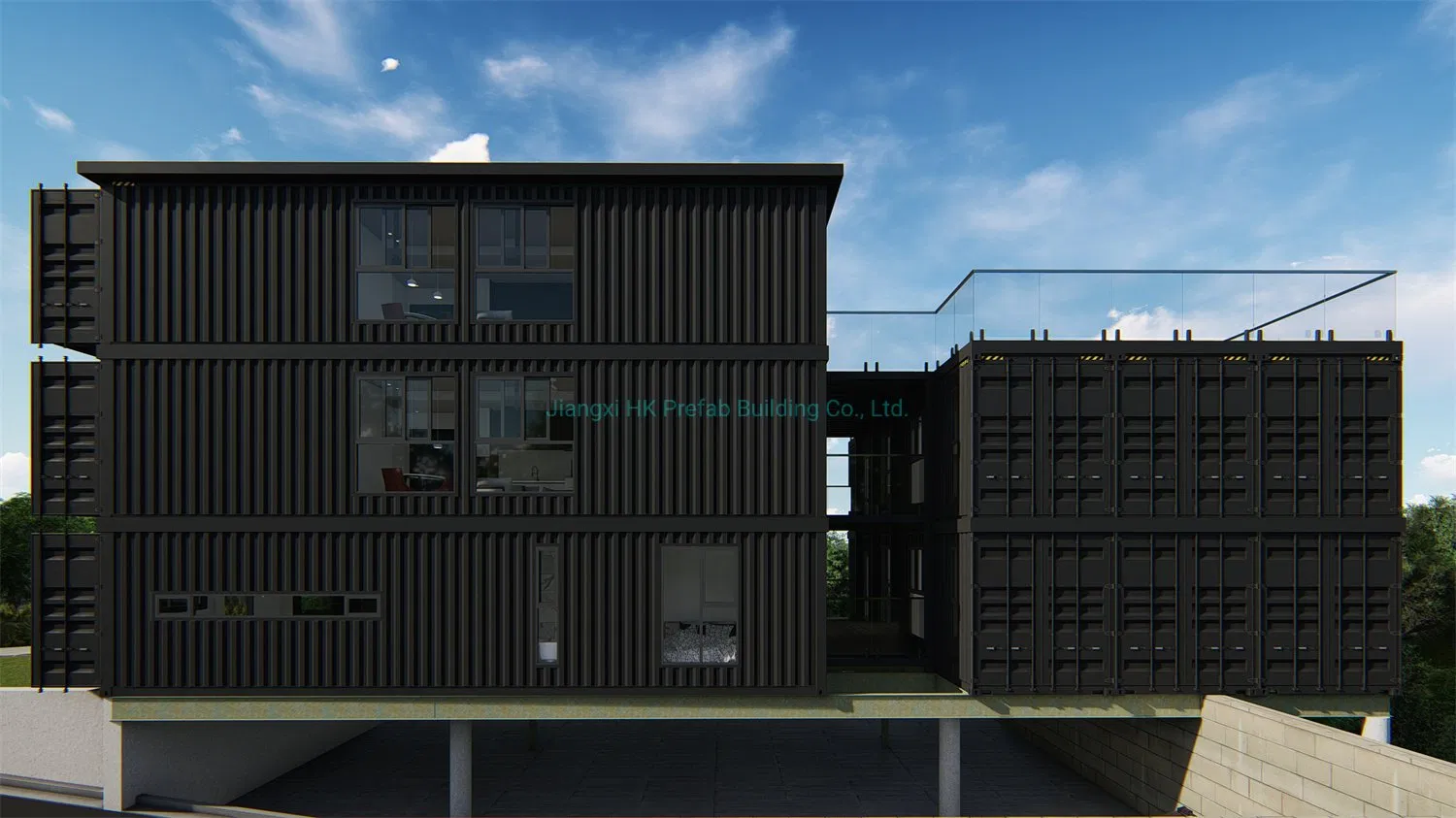 Eco-Friendly Modular Prefab Prefabricated Container Building /Apartment /House.