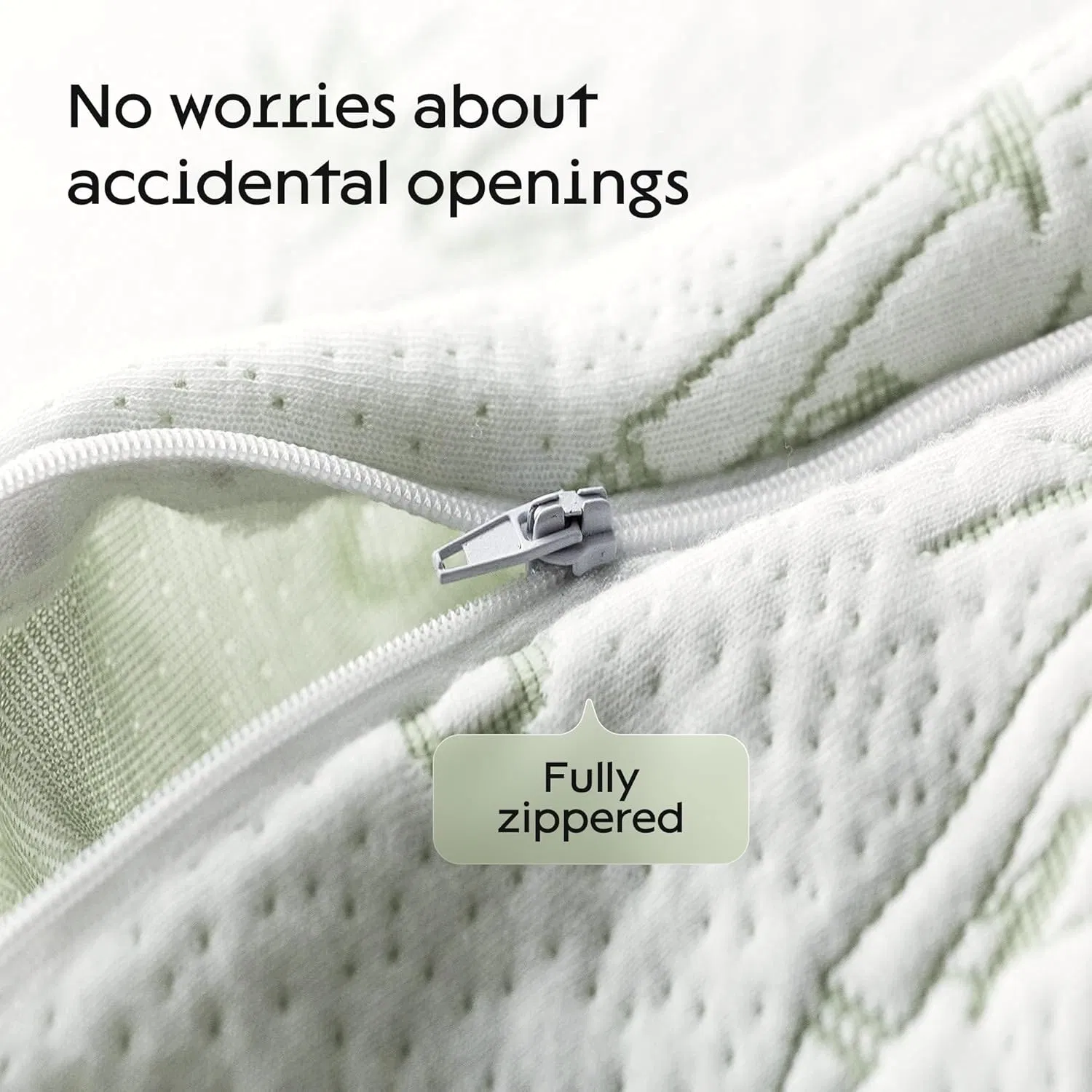 Premium Cooling Waterproof Bamboo Pillow Protector with Zipper