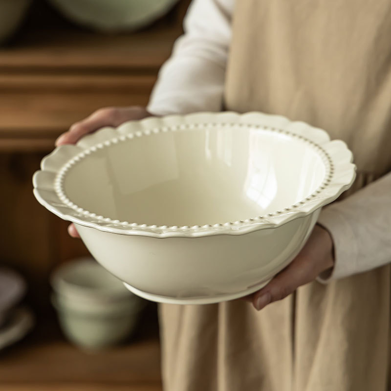 Classic Vintage Style Ceramic Plate Porcelain Dinnerware Plate Dinner Vegetables Plate