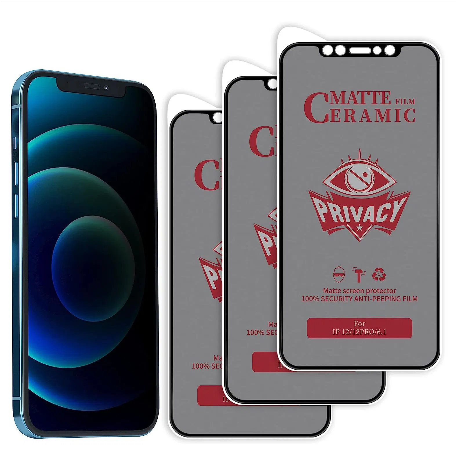 Защитная плёнка Anti-Spy для iPhone 16/15/14/13