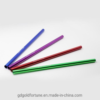 Disposable Soft Aluminum Straw Eco Friendly Metal Drinking Straw