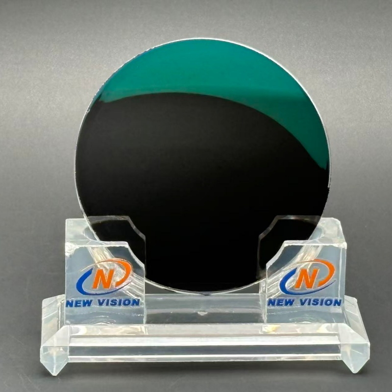 Ultra-Thin 1.74 Mr-174 Photochromic Grey Fsv Hmc Green 75mm Optical Eyewear Lens