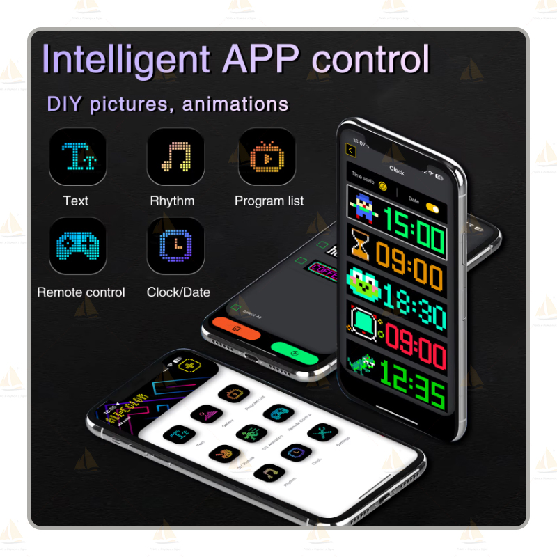 Smart LED Matrix Panels APP Control IP65 Custom Display Solution
