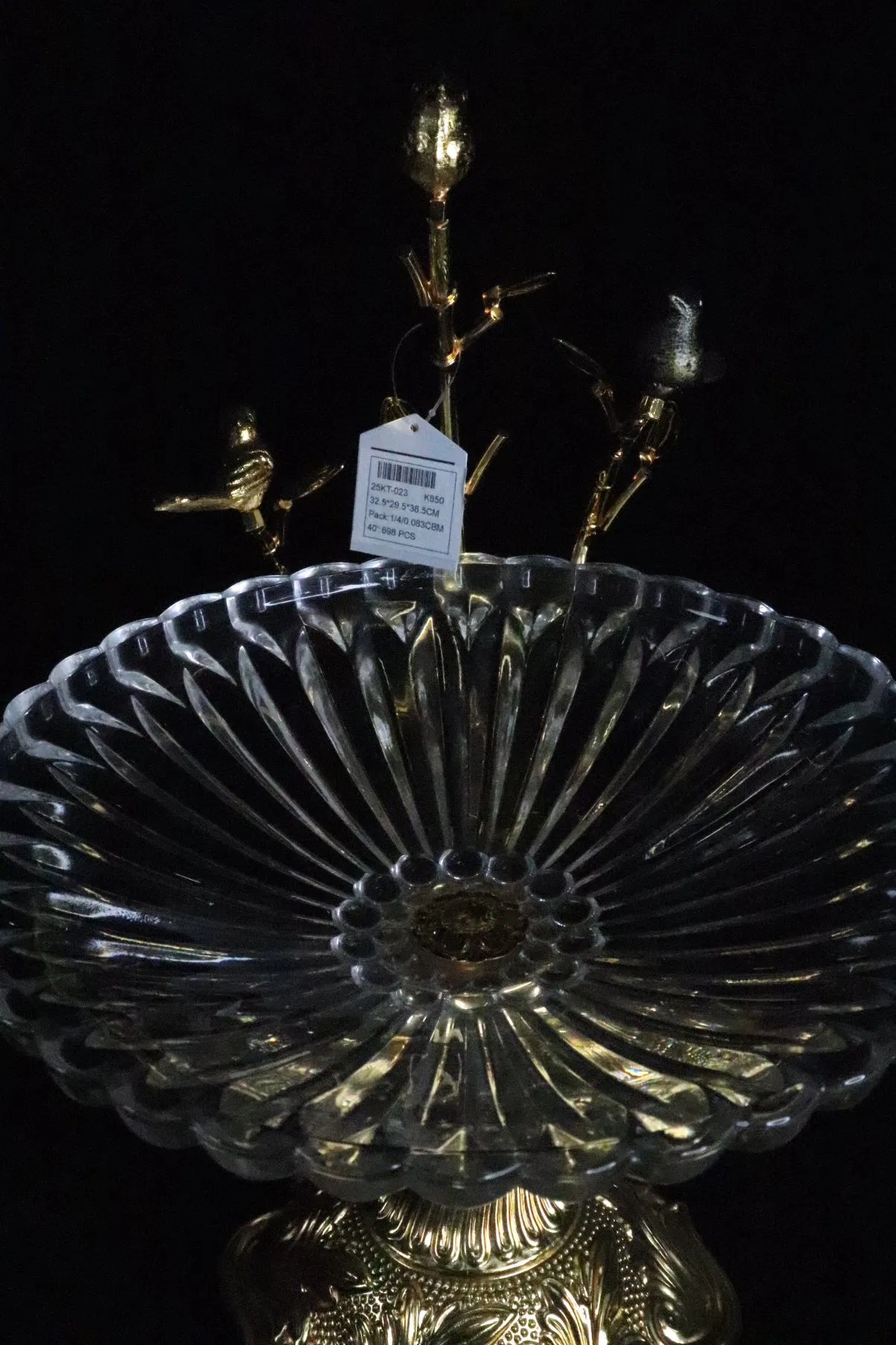 Afternoon Tea Dim Sum Cake Rack Cafeteria Dessert Stand Hotel Fruit Glass Plate