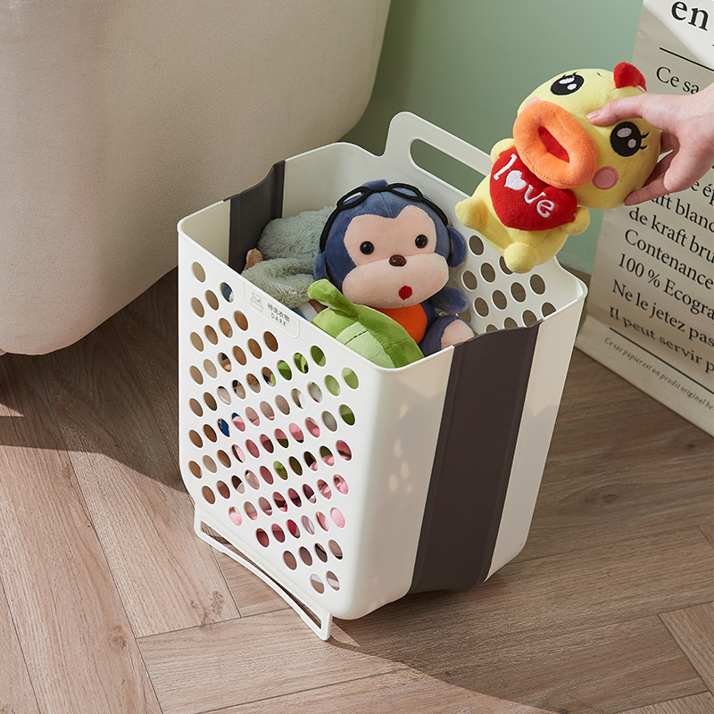 Wall Hanging Basket Bathroom Foldable Dirty Clothes Pop up Clothes Storage Container