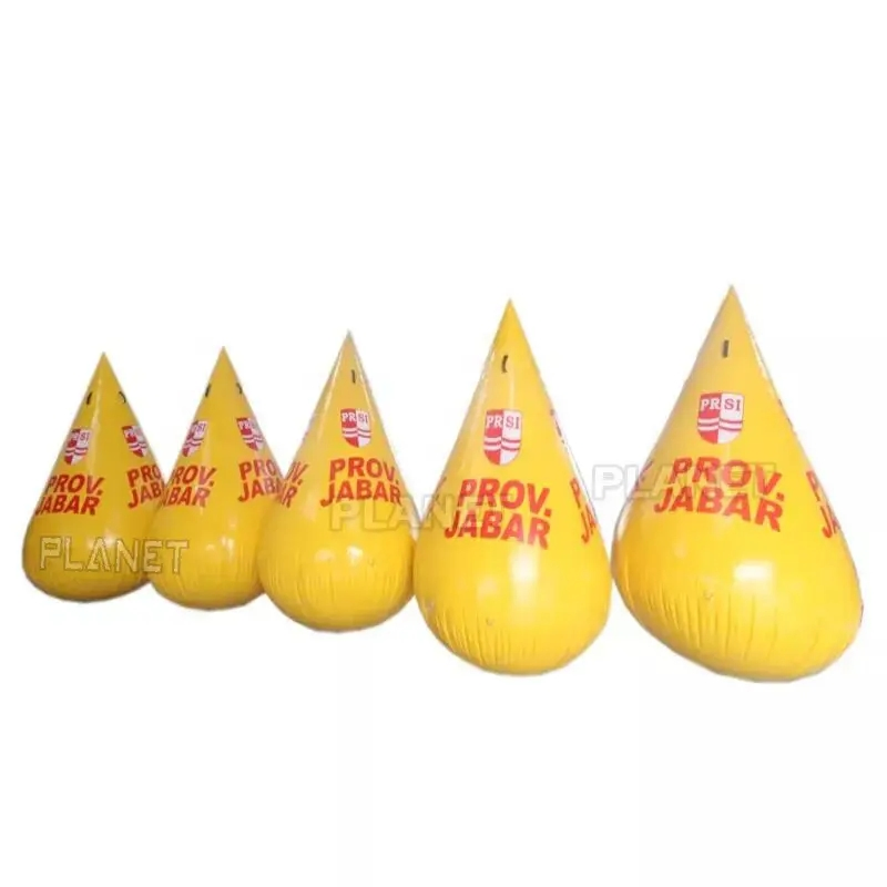 Custom Logo Inflatable Floating Race Buoy PVC Swimming Inflatable Water Race Buoy for Aqua Park