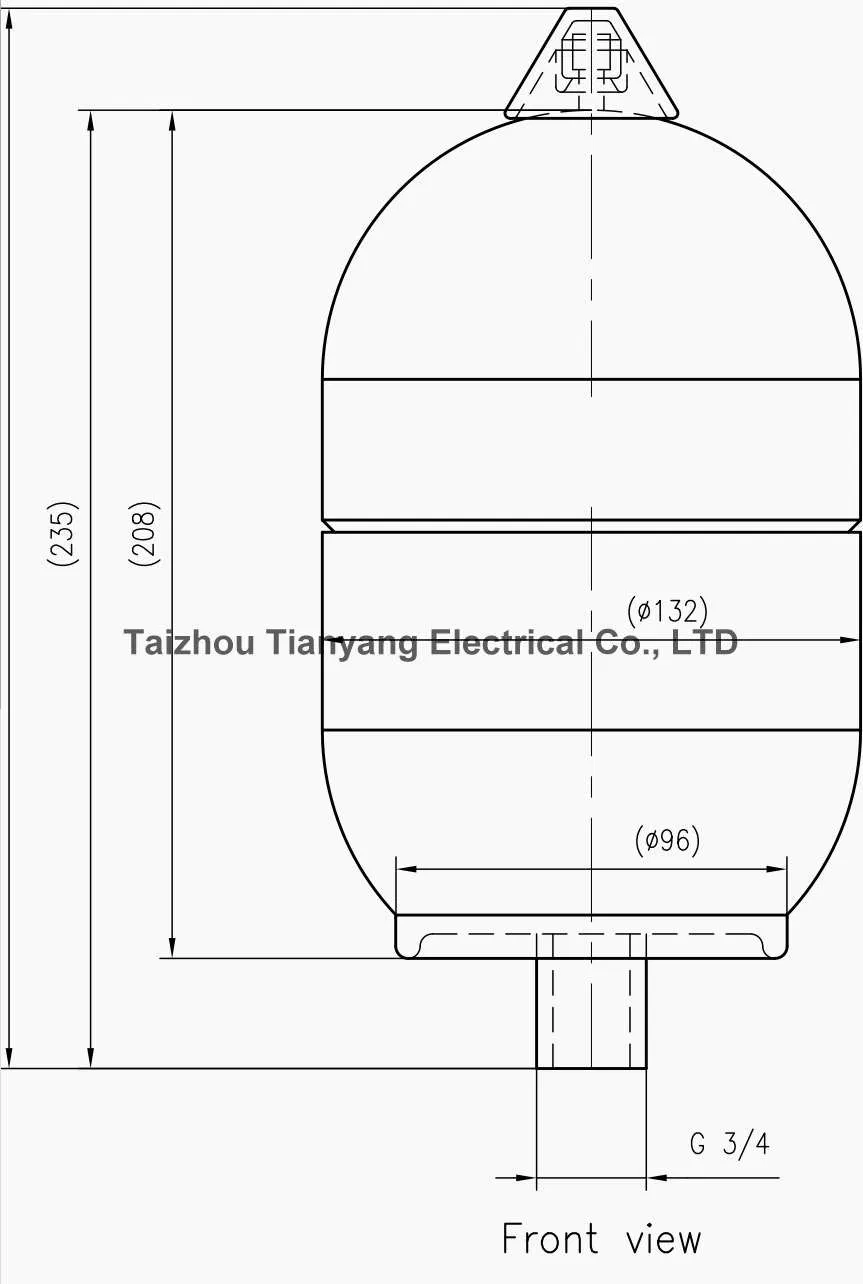 Расширительный бак 2 л для систем горячего водоснабжения