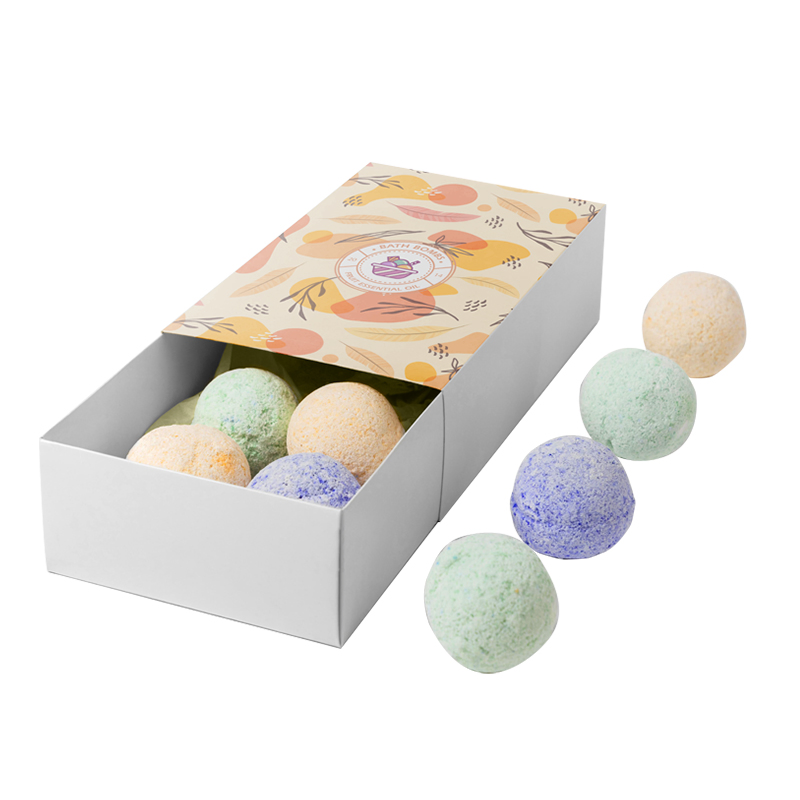 Hot Sale Factory Price Relax Help Sleep Bath Salt Bomb Fruit & Flower Essence Ball Moisturizing Bath Bombs