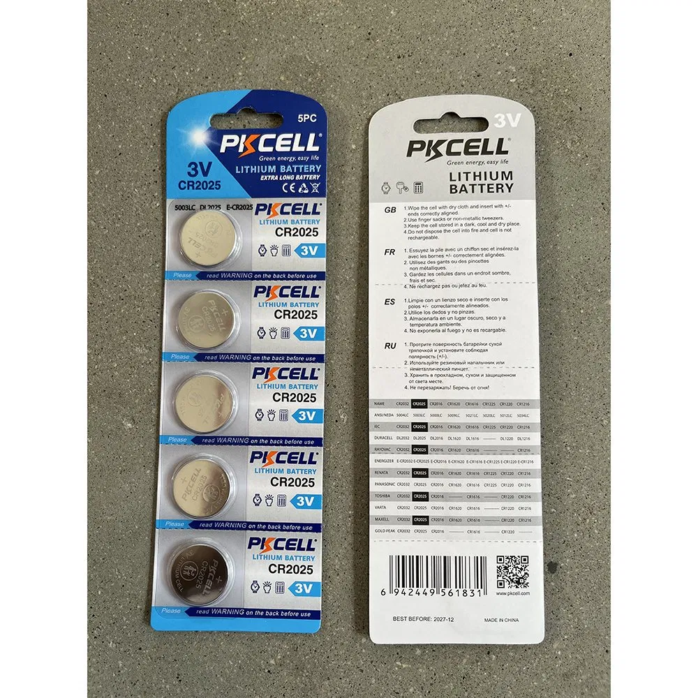Батарейка PKCell CR2025 3V литиевая для пультов
