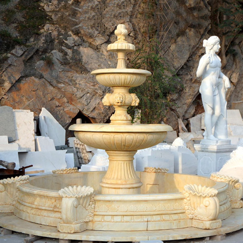 Outdoor Decoration Beautiful Antique Marble Fountain