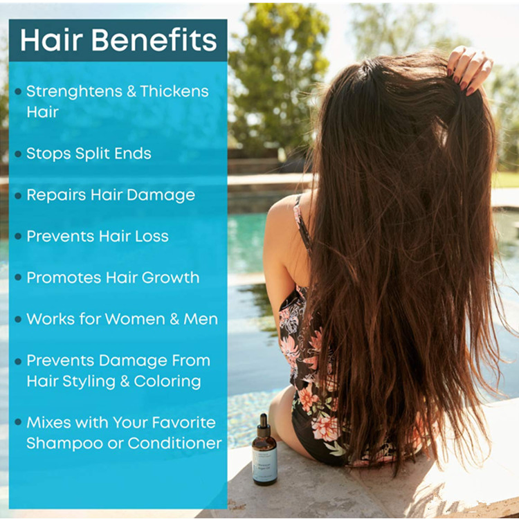 OEM Custom Organic Moroccan Argan Hair Growth Oil for Dry Scalp Treatment