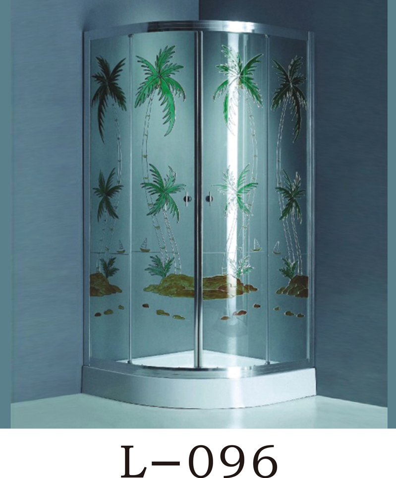 New Wave Ripple Bathroom Room Silding Door Shower Cabin Enclosure