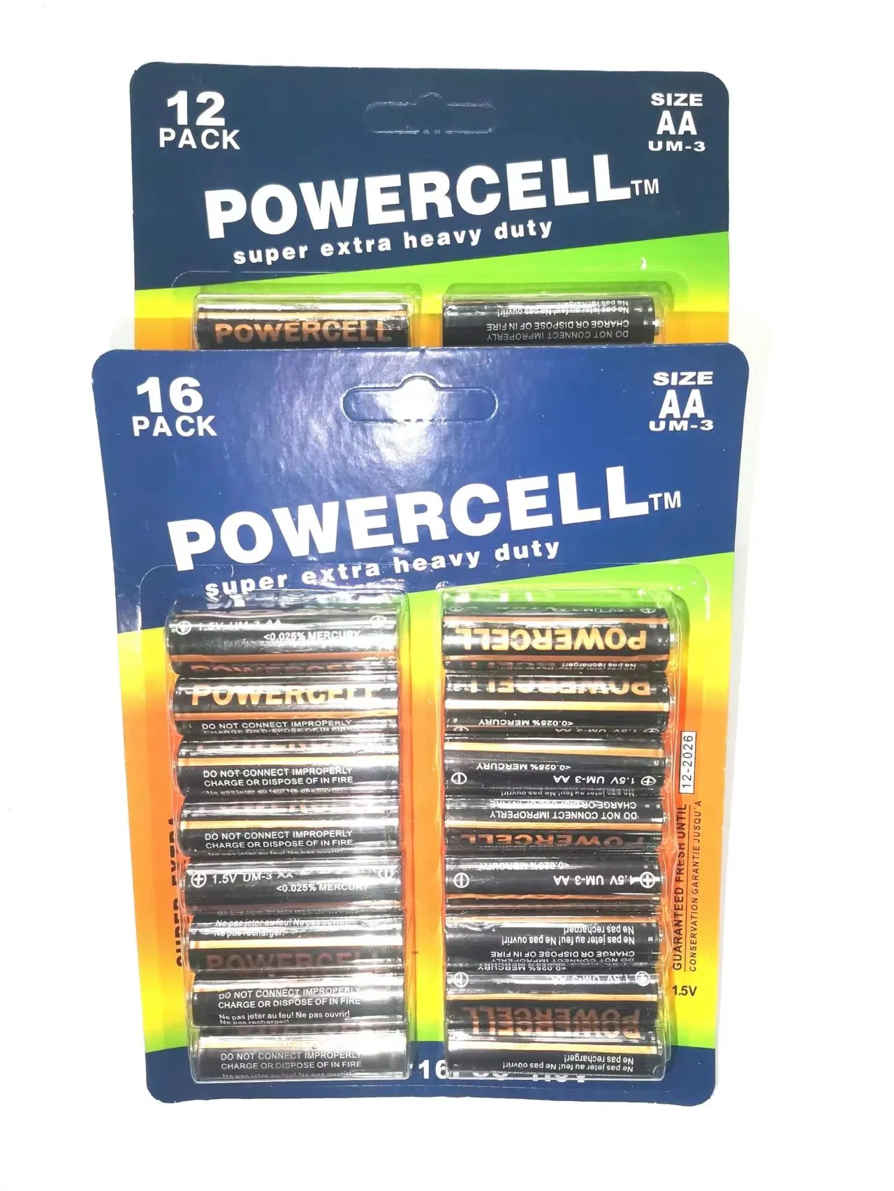 Батарейка PowerCell AA R6 1.5V (цинк-угольная)