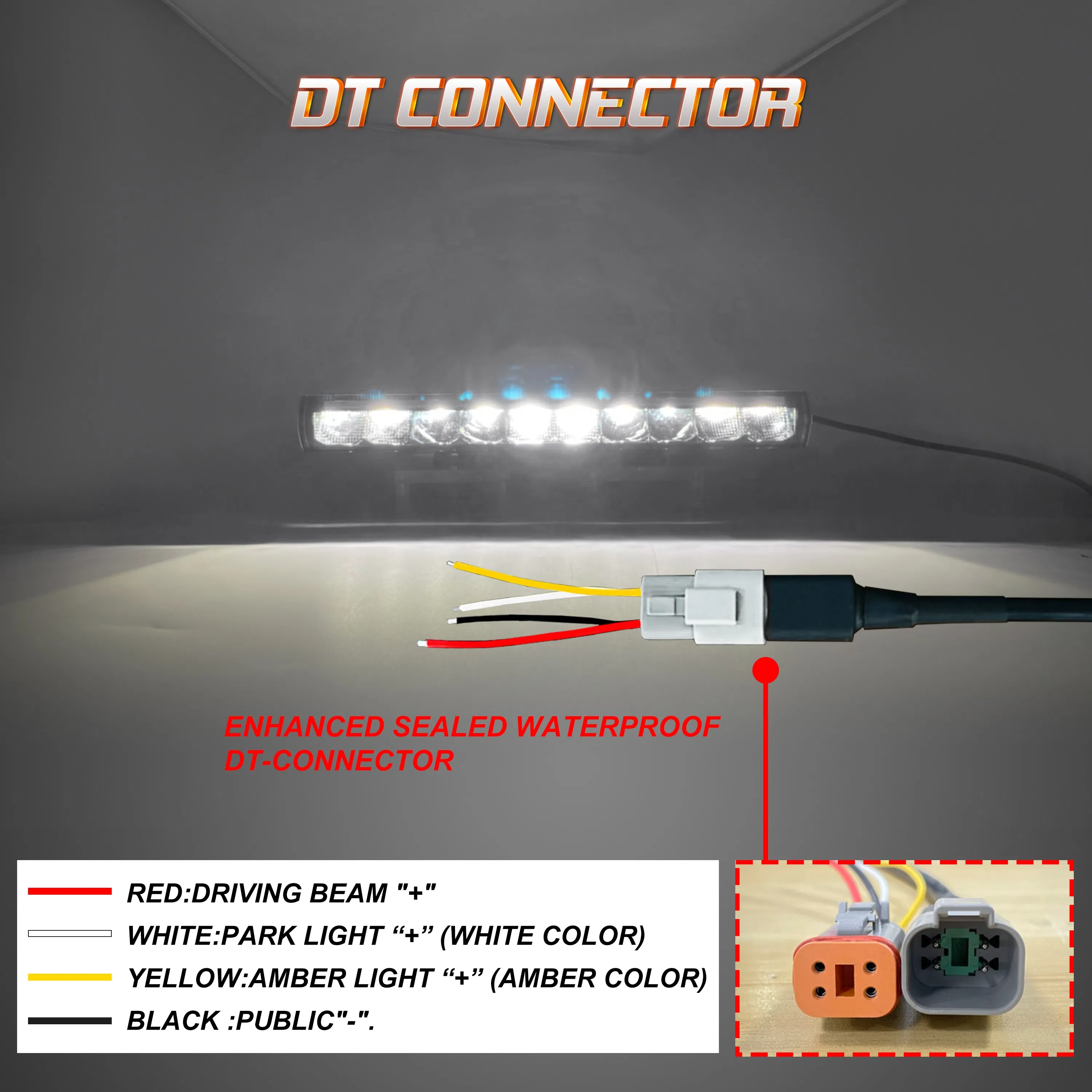 20-дюймовая светодиодная фара-балка 60/100 Вт DRL, прямая, повышенной мощности, водонепроницаемая, для ATV, UTV, внедорожников 4x4