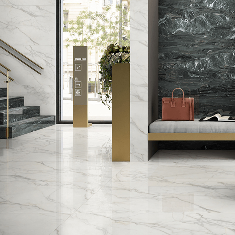 Плитка Synthia White под итальянский мрамор