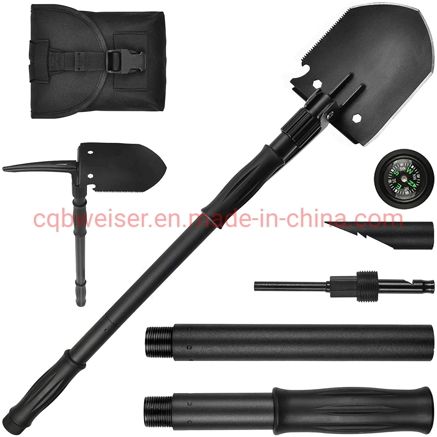 Portable Garden Outdoor Car Digging Folding Camping Multi-Function Survival Garden Steel Shovel