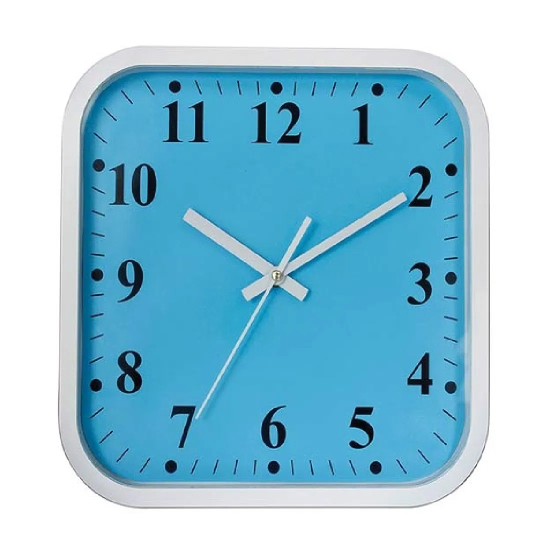 Square Minimalist Design Plastic Frame Moisture-Proof Fashion Clock