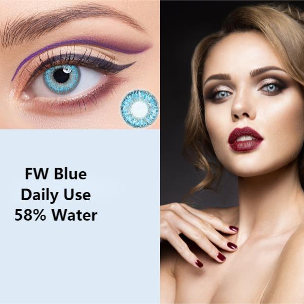 Free Shipping Daily Use Natural Beauty Pupil Blue Green Contact Lenses for Eye