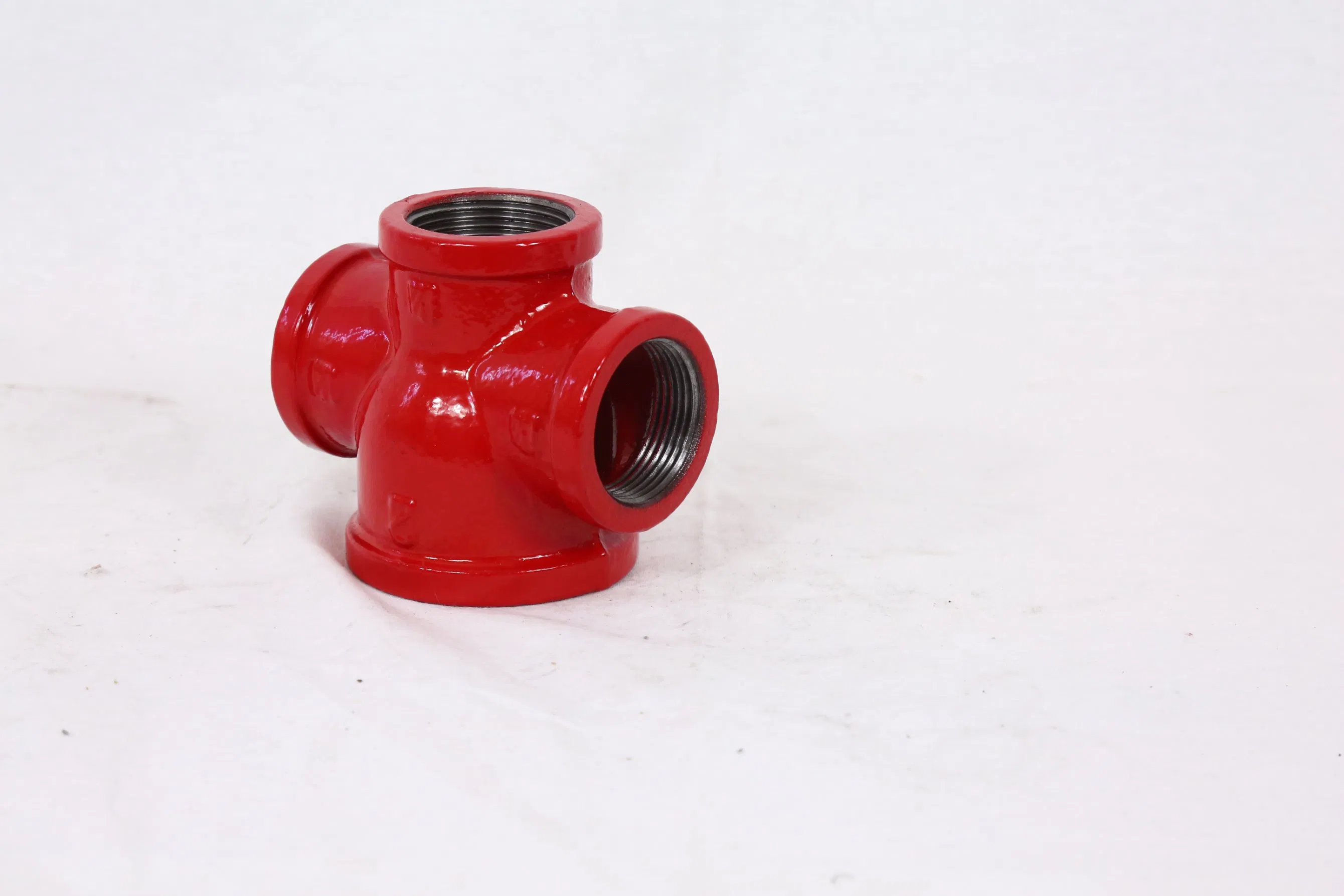 Kanaifu Malleable Cast Iron Galvanized Reducing Pipe Fitting Cross for Fire Fighting