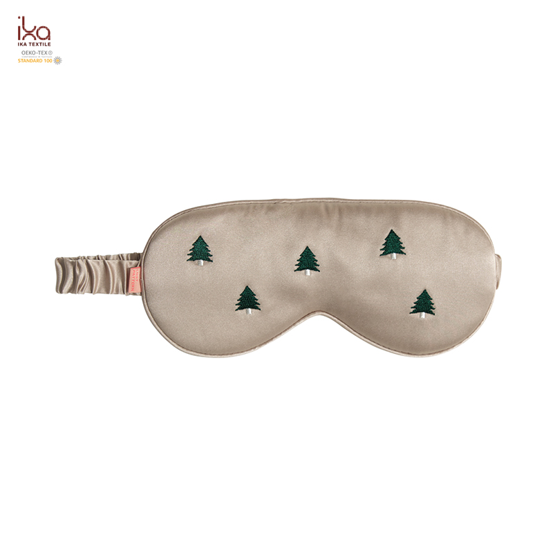 Design Logo Embroidery Wholesale Party Weighted Snoring Cooling Travel Pillow Custom Sleep Silk Eye Mask