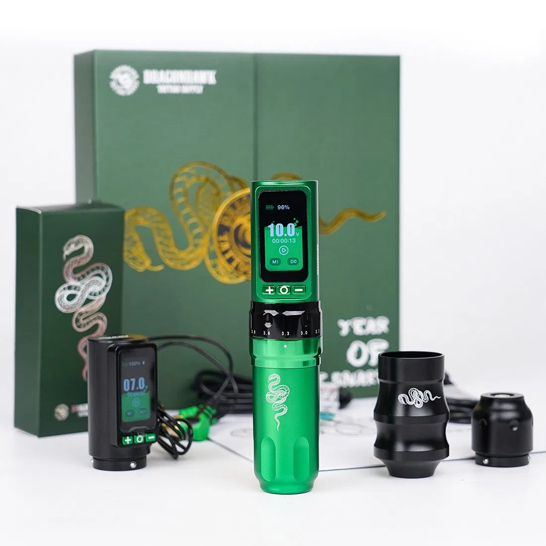 Dragonhawk Fold PRO Tattoo Machine Pen wireless Battery Power Snake Year