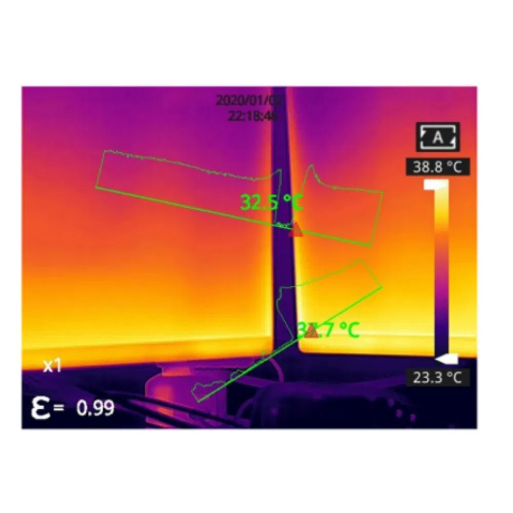 Ultra-Wide -20° C~+550° C Measurement Range Device with 8-Hour Battery Life and Detachable Batteries for Extended Field Operations.