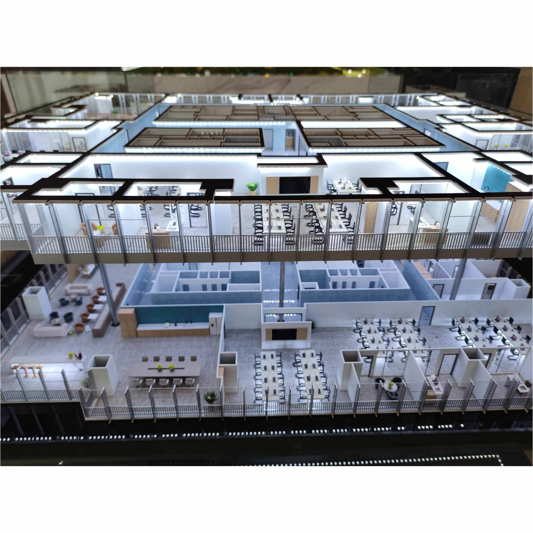 Multi Dimensional Internal Space Planning Architectural Model for Commercial Stores