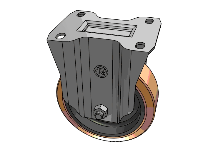 Yikong Tr 160mm Polyurethane Caster Wheel for Industry Trolley Agv AMR Durable Diameter Caster Wheels