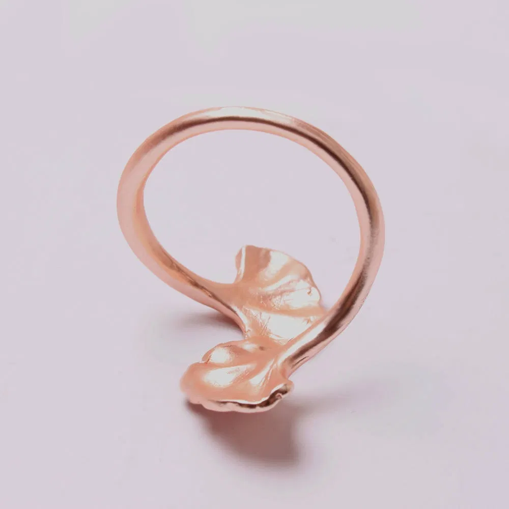 Wholesale Creative Ginkgo Leaf Napkin Ring Gold Leaf Napkin Buckle for Home