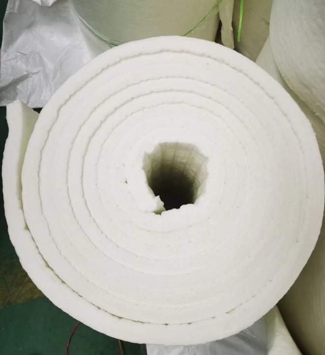 Industrial Pipe Thermal Insulation and High Temperature Resistant Industrial Kiln 64-128kg/M³ Ceramic Fiber Blanket White