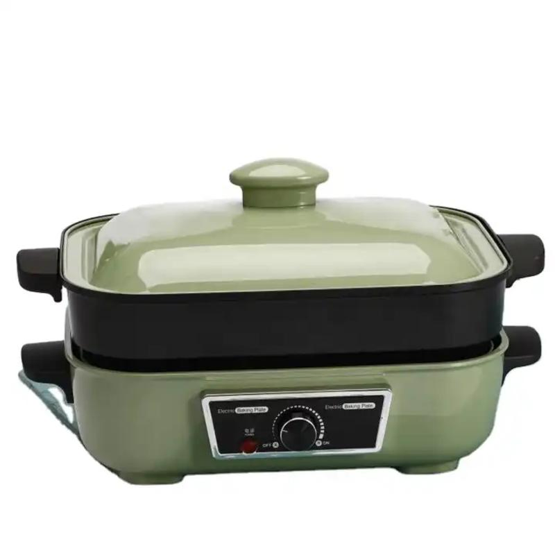 Electric Multi Function Baking Pan Electric Grill Cookware Non Stick Coating Hot Pot