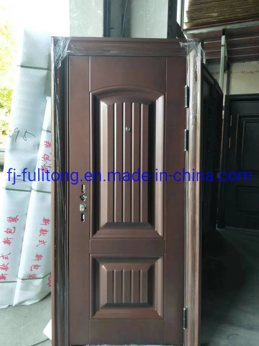China Supplier House Front Door Designs Steel Entry Exterior Security Steel Door
