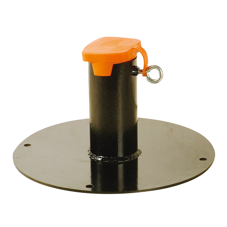 Hot DIP Galvanized or Powder Coated Round Post Support Base for Different Diameter