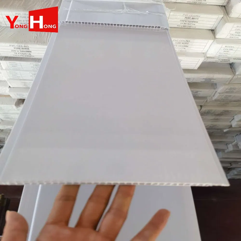 Modern 25cm Techo PVC Para Cielo Raso Lambris PVC Plafond Plastic Cielo Falso PVC Ceiling Panel Interior Ceiling Tiles for Home