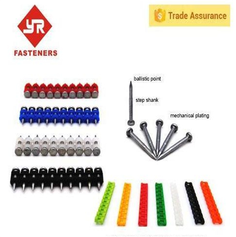 Strip Collated Concrete Nails for Battery Nailers – Roofing/Ceiling Plastic Drive Pins Compatible with 18V/20V Cordless Tools