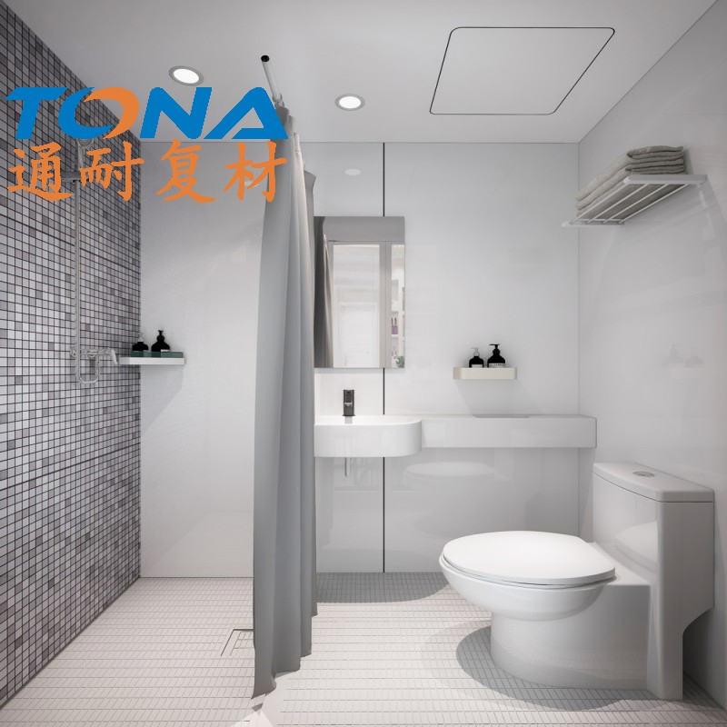 Hubei Tongnai SMC Complete Bathroom Set with Integrated DDP Cabinets