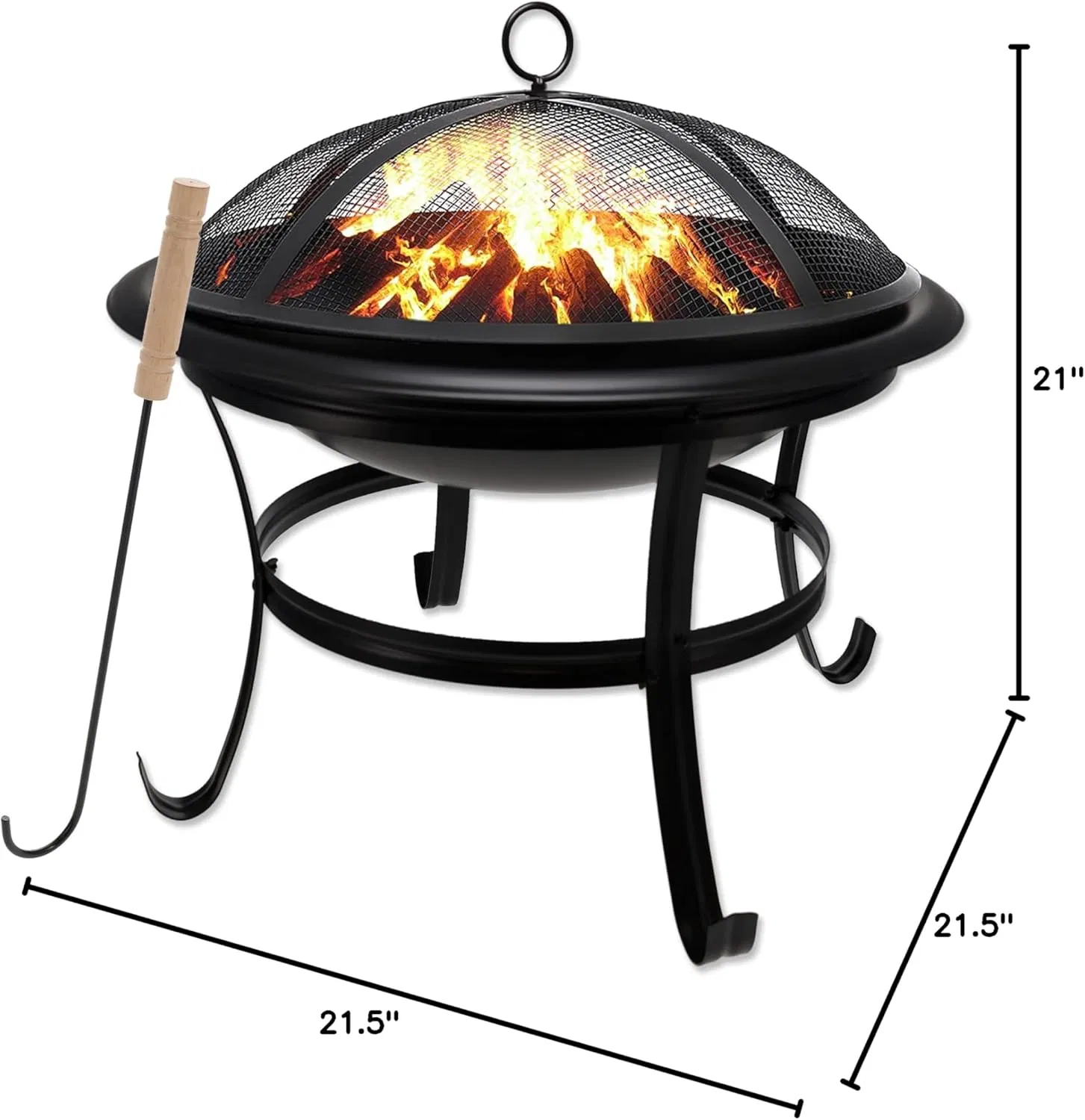 Modern Wood Burning Fire Pit Outdoor Steel Fire Pit