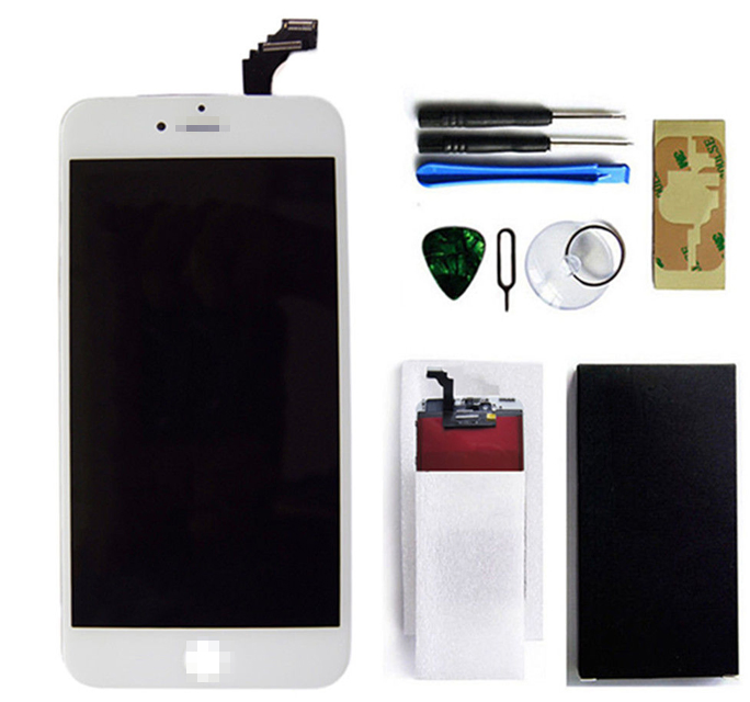 White LCD Screen Assembly for iPhone 6plus Telefone